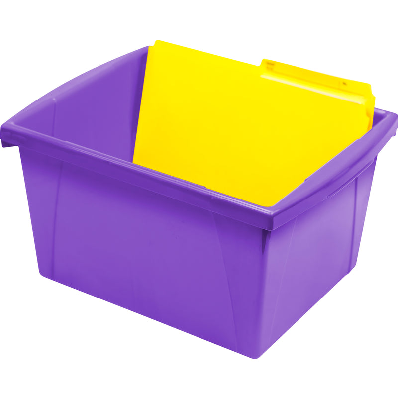 4 Gallon Storage Bin, Purple