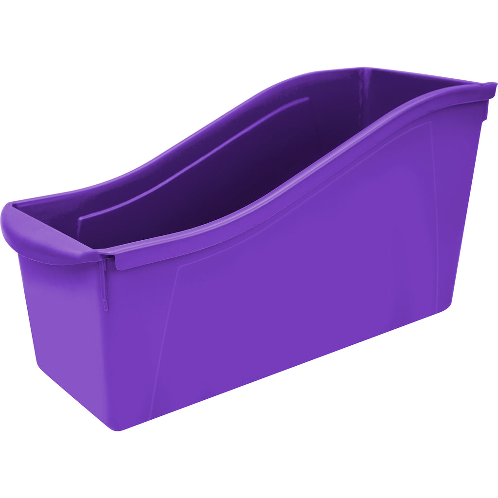 (6 Ea) Large Book Bin Purple