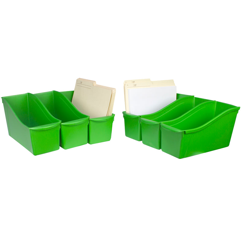 Large Book Bin Green