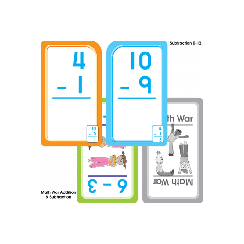 Math 1-2 Flash Cards 4 Pk