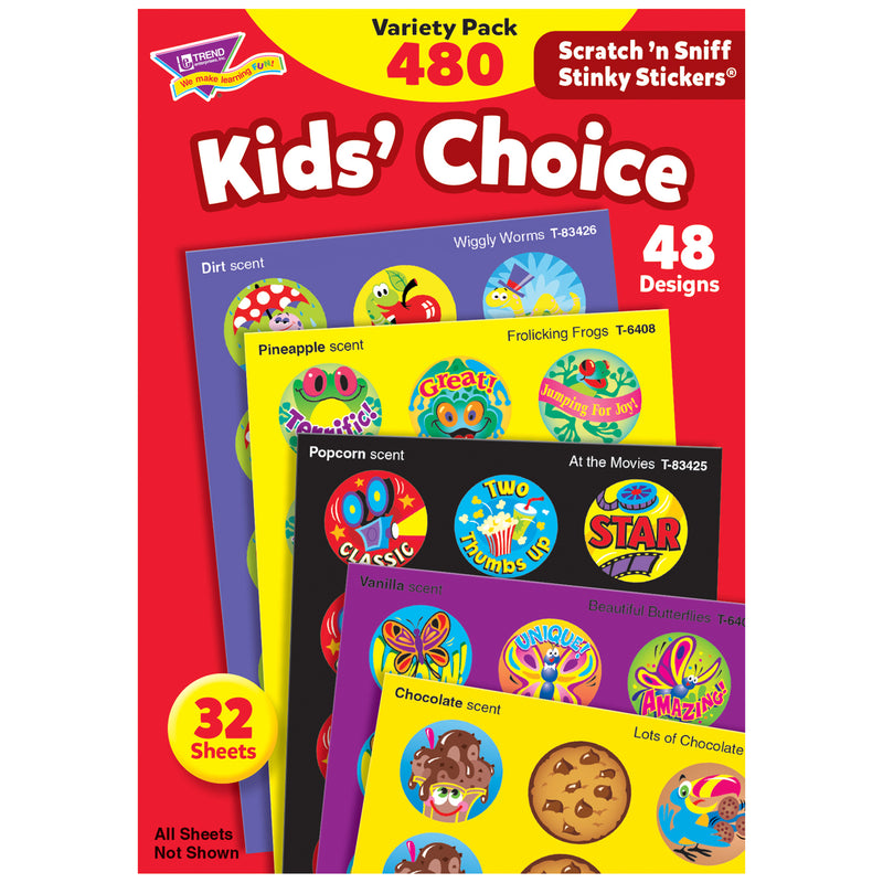 (2 Pk) Stinky Stickers Round Super 480 Per Pk Saver