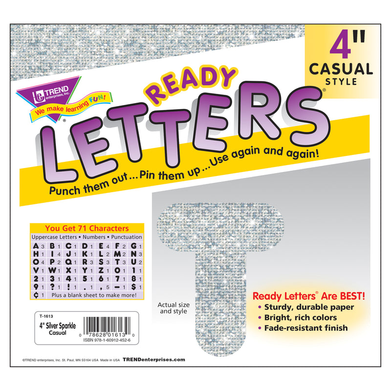 Ready Letters 4 Casual Silver Sparkle