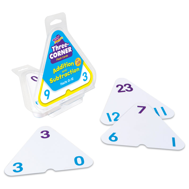 Three-corner Flash Cards 48-pk Addition & Subtraction
