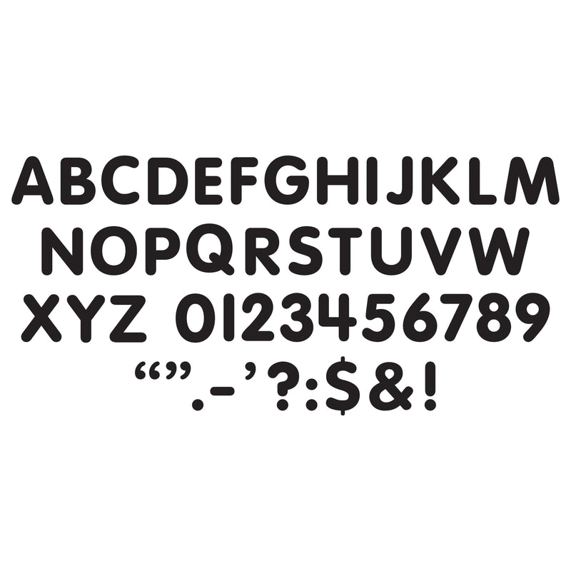 Stick-eze 1in Black Letters Numbers And Punctuation Marks