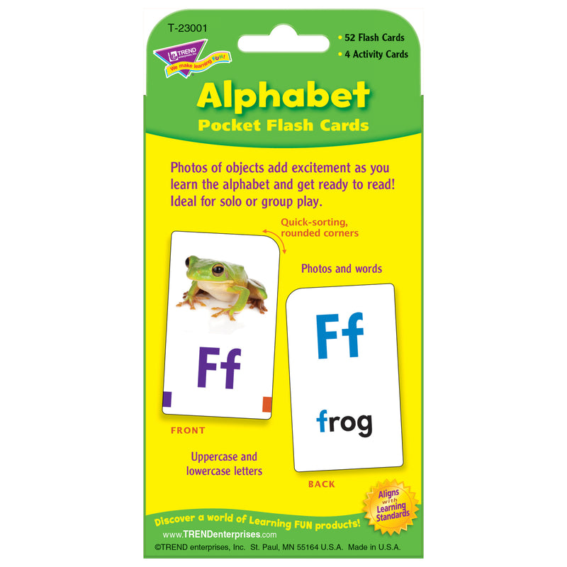 Pocket Flash Cards Alphabet 56-pk 3 X 5 Two-sided Cards