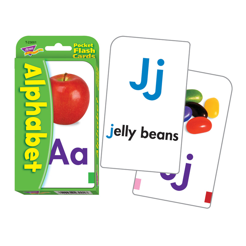 Pocket Flash Cards Alphabet 56-pk 3 X 5 Two-sided Cards