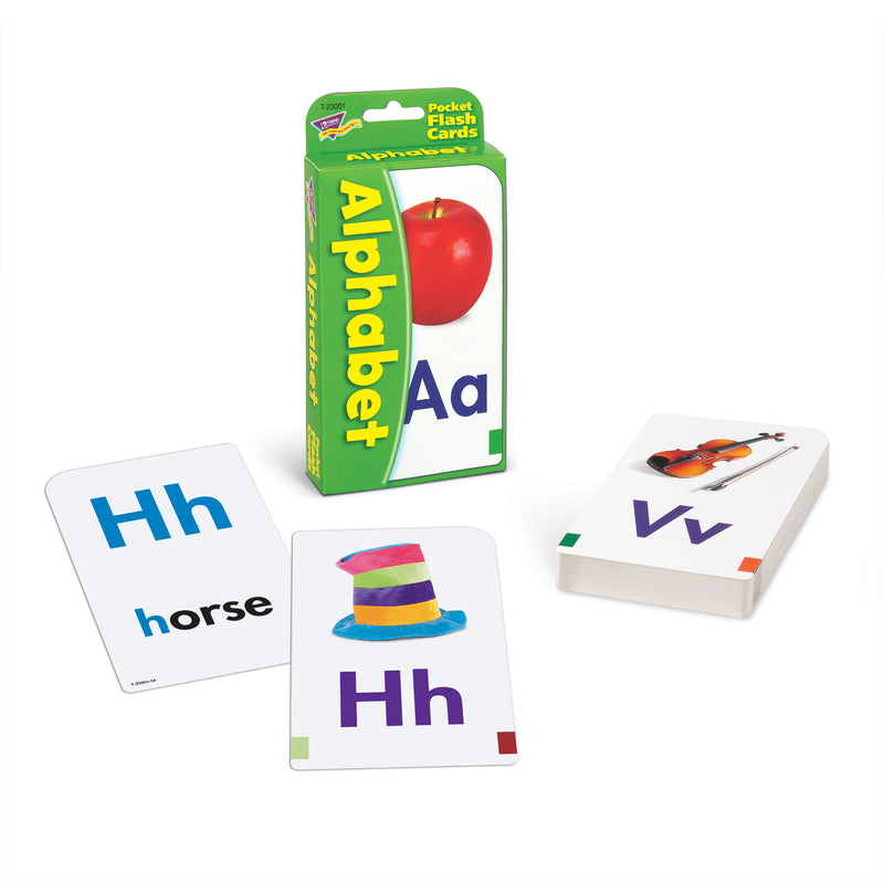 Pocket Flash Cards Alphabet 56-pk 3 X 5 Two-sided Cards