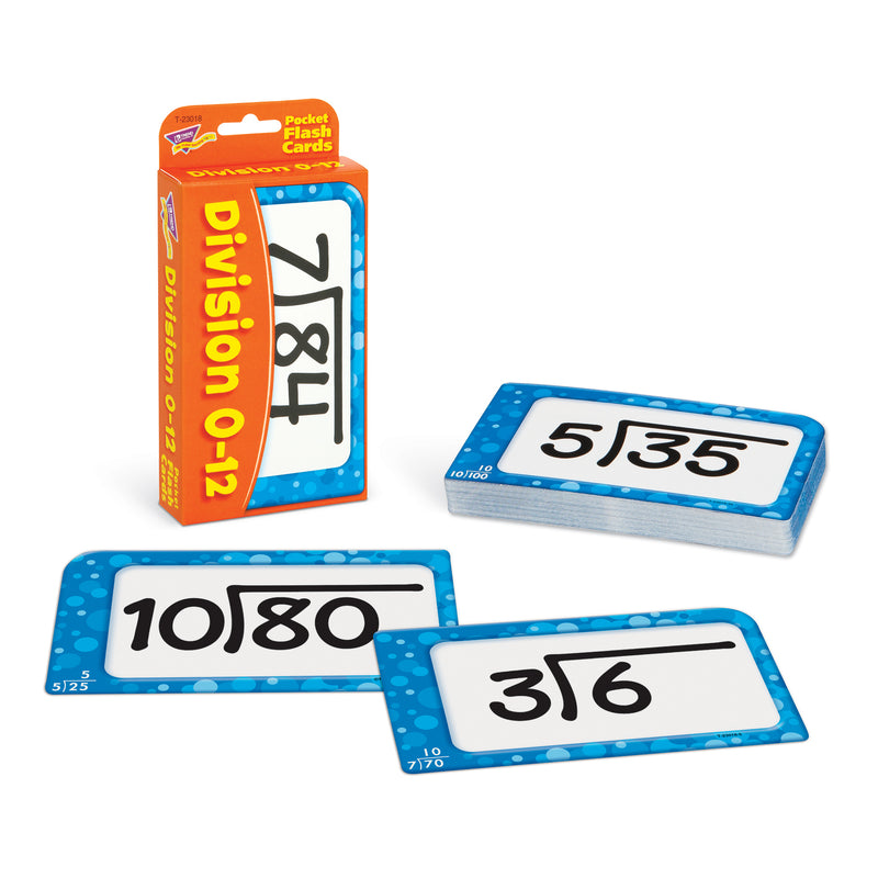 Pocket Flash Cards Division 56-pk 3 X 5 Two-sided Cards