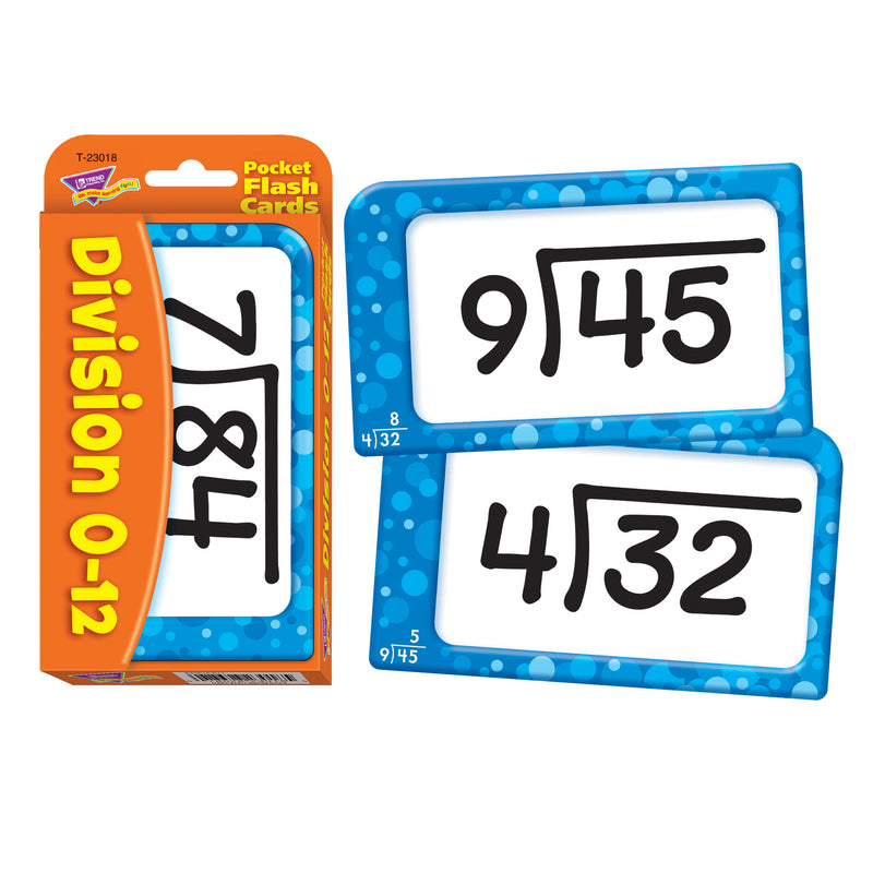 Pocket Flash Cards Division 56-pk 3 X 5 Two-sided Cards