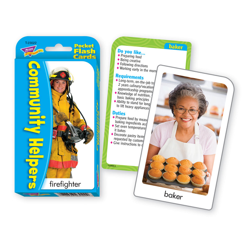 Pocket Flash Cards Community 56-pk Helper 3 X 5 Two-sided Cards