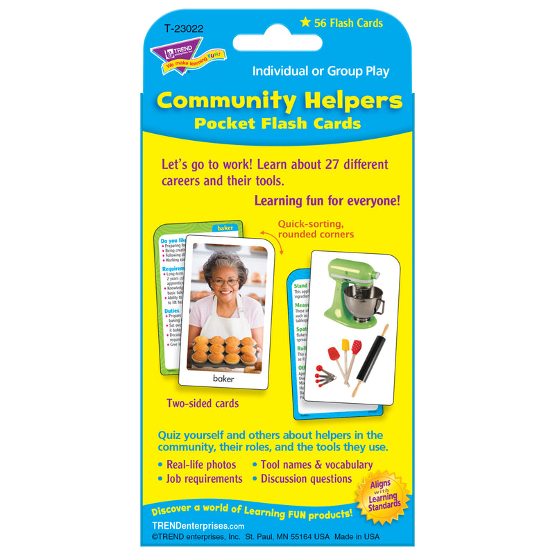Pocket Flash Cards Community 56-pk Helper 3 X 5 Two-sided Cards