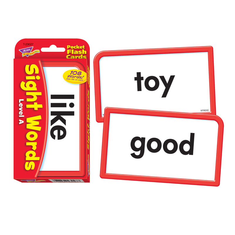Pocket Flash Cards Sight Words A