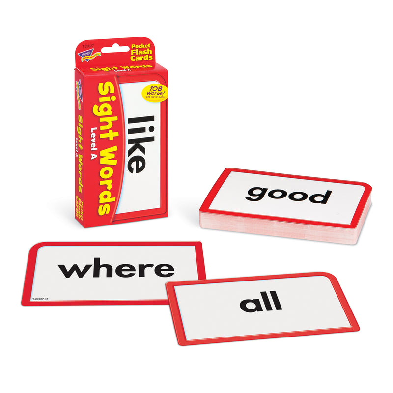 Pocket Flash Cards Sight Words A