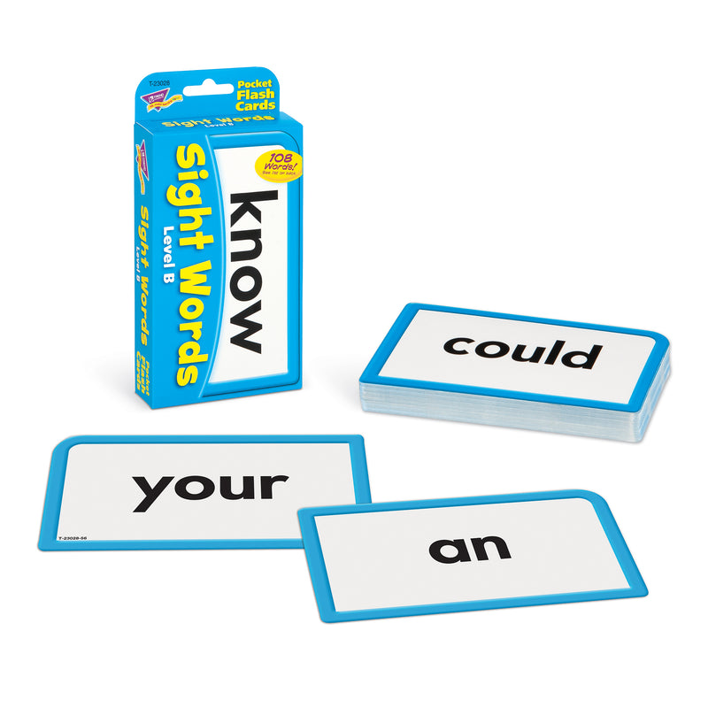 Pocket Flash Cards Sight Words B