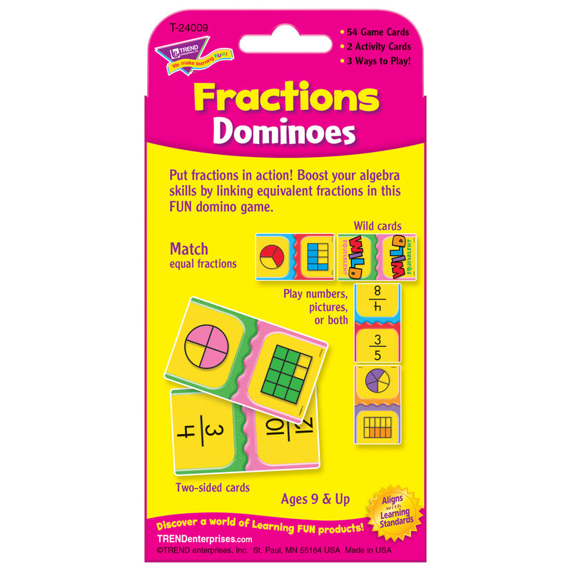 Challenge Cards Fractions Dominoes