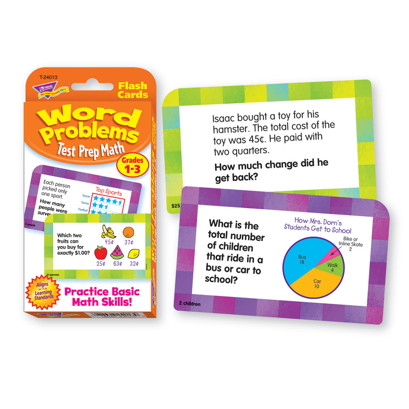 Challenge Cards Test Prep Math Gr 1-3 Word Problems