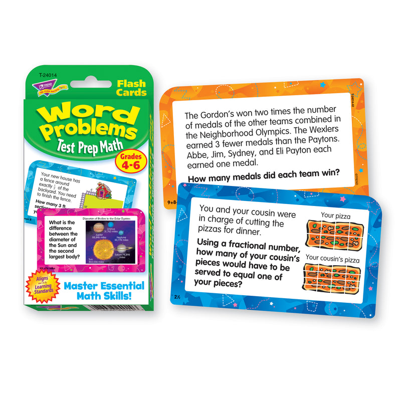 Challenge Cards Test Prep Math Gr 4- 6 Word Problems