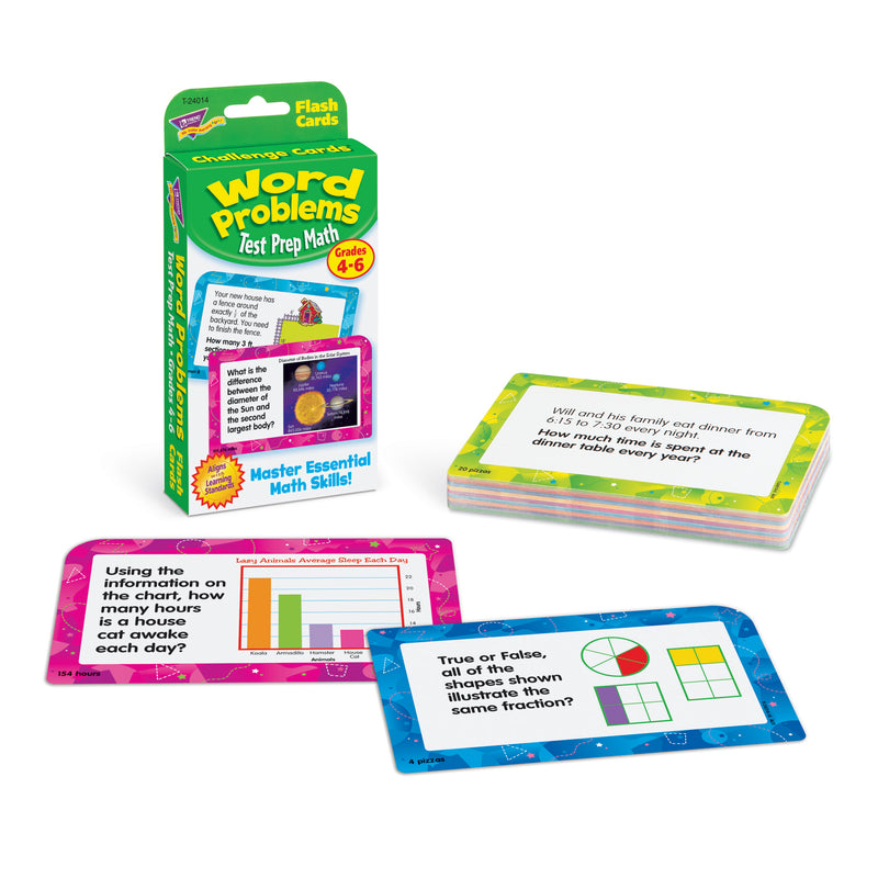 Challenge Cards Test Prep Math Gr 4- 6 Word Problems