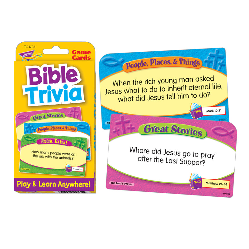Bible Trivia Challenge Cards