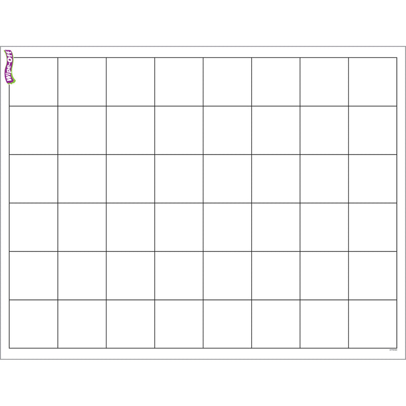 Graphing Grid Large Squares Wipe Off Chart 17x22