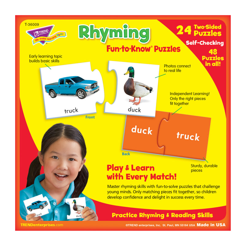 Fun To Know Puzzles Rhyming