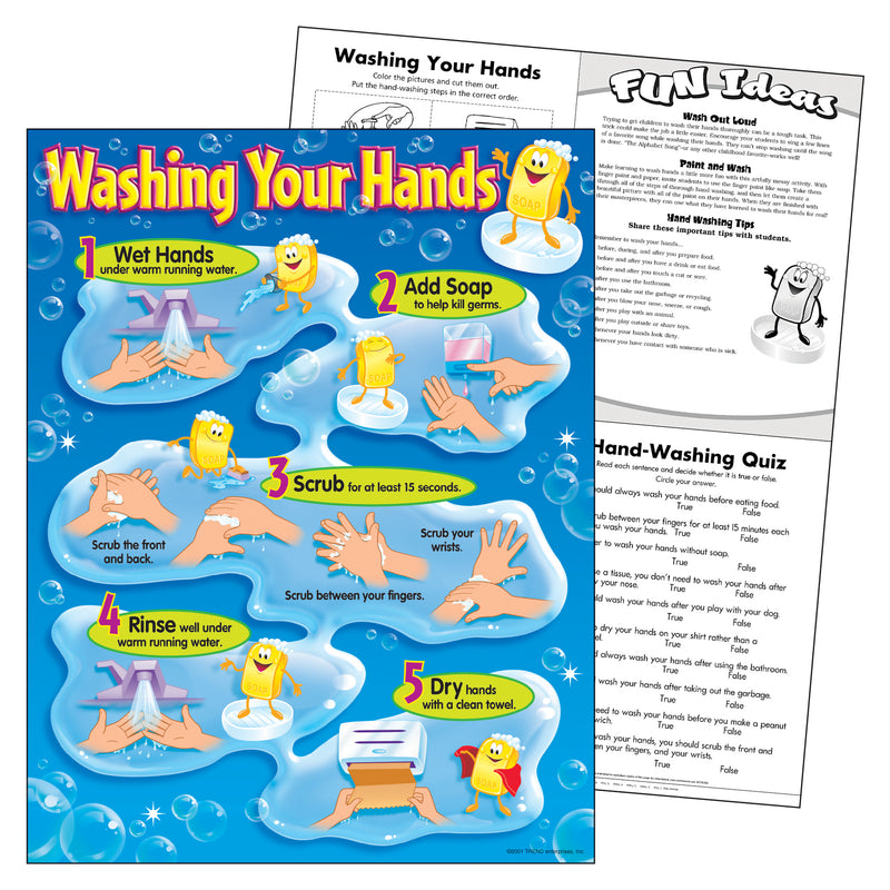 Chart Washing Your Hands Gr Pk-5 17 X 22