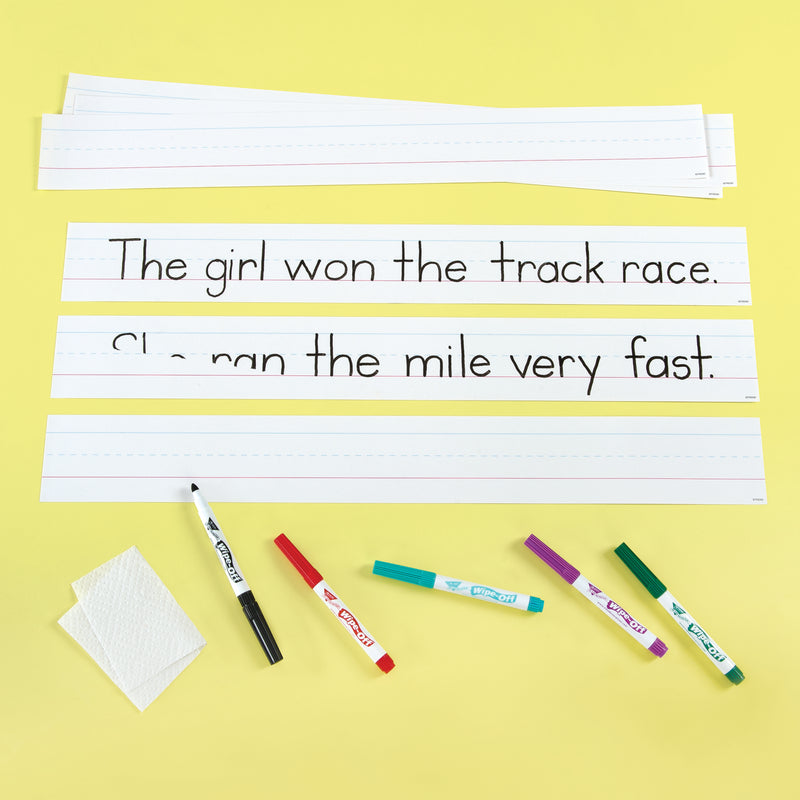 Wipe-off Sentence Strips 30-pk 24 X 3