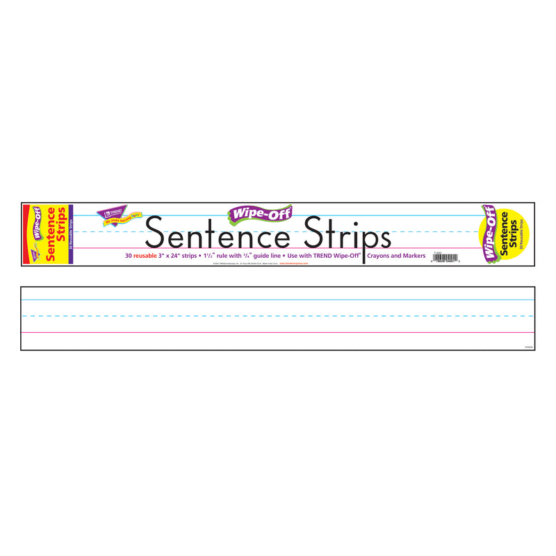 Wipe-off Sentence Strips 30-pk 24 X 3