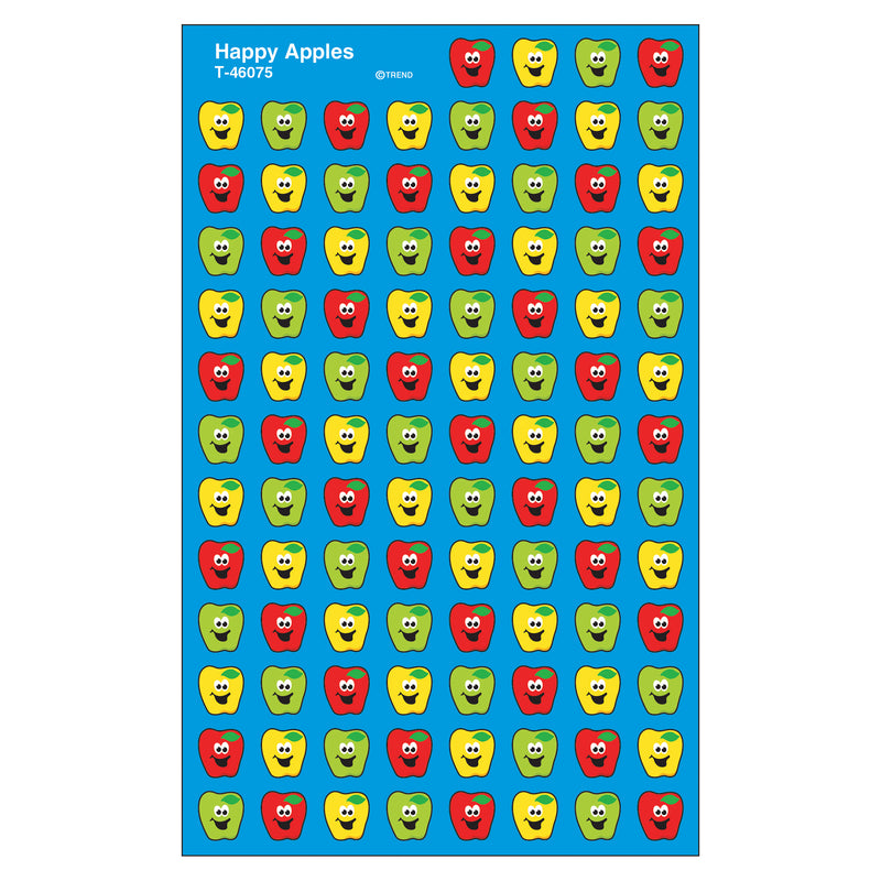 (6 Pk) Happy Apples Supershape Superspots - Shapes Stickers