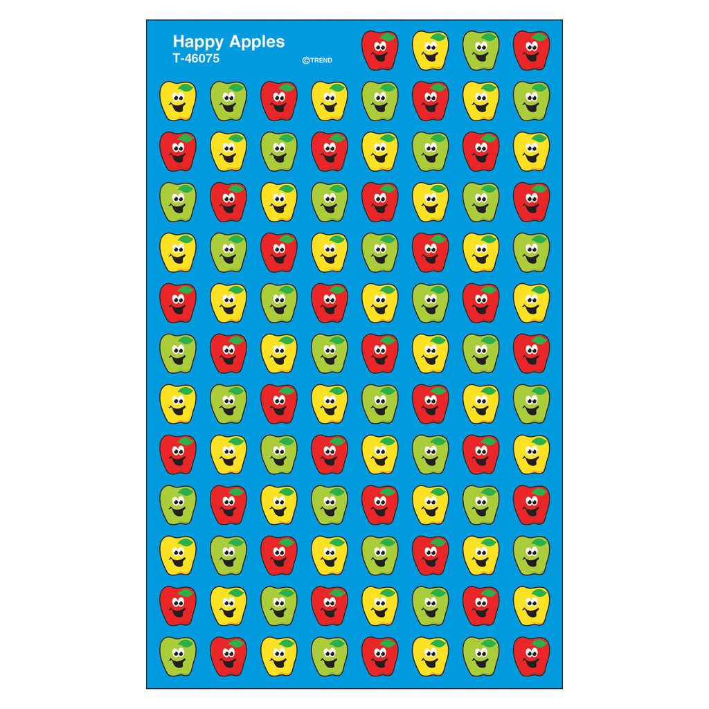 Happy Apples Supershape Superspots-shapes Stickers