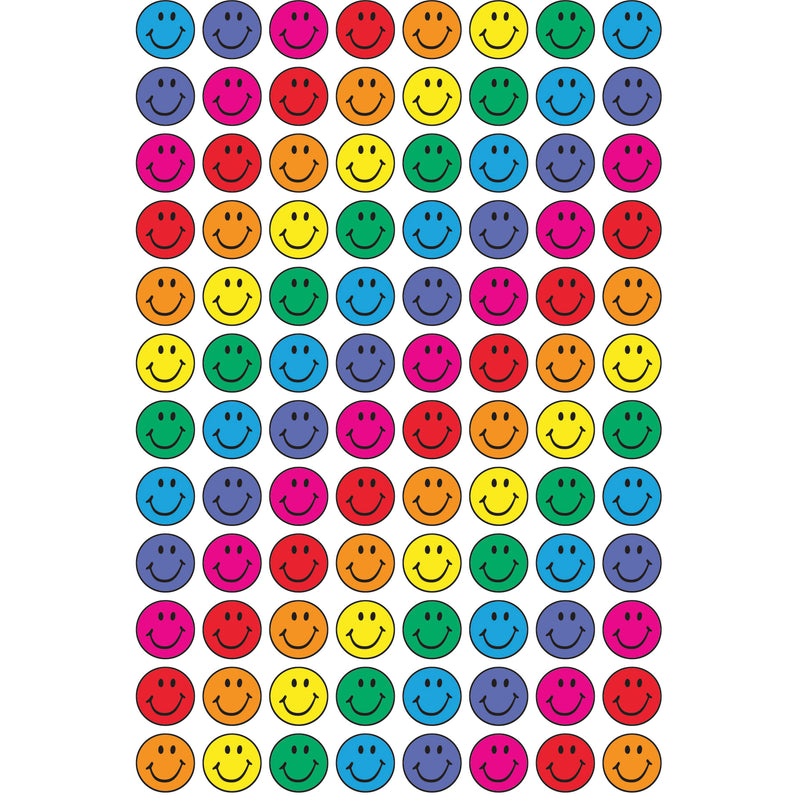 Superspots Stickers Colorful 800-pk Smiles Acid-free