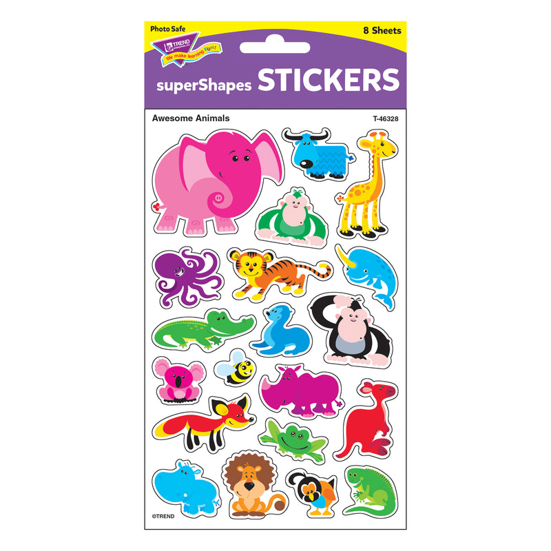 Awesome Animals Supershapes Stickers Large