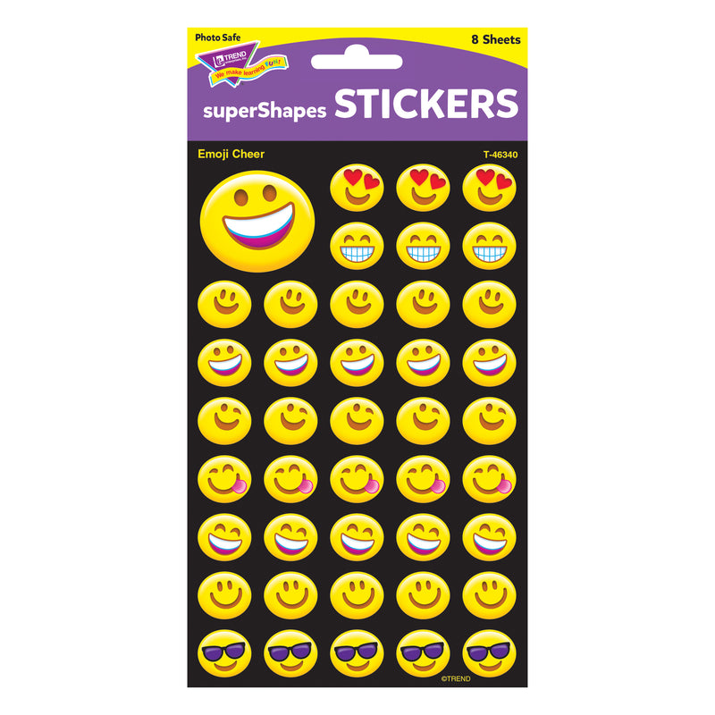 Emoji Cheer Supershape Stickers Lg