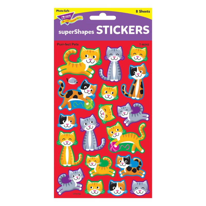 Purrfect Pet Supershape Stickers Lg