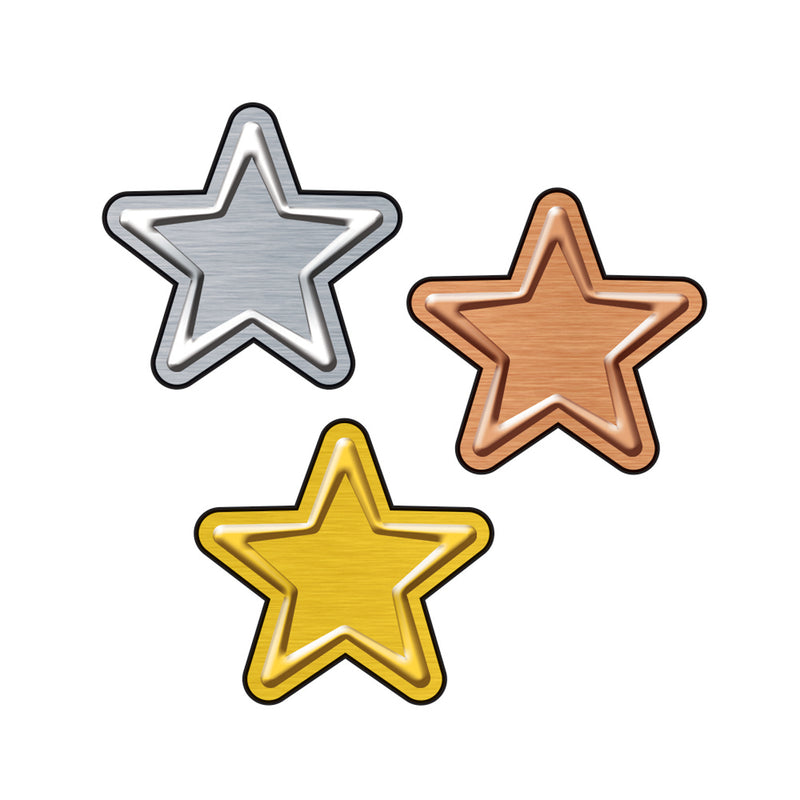 Stars Supershapes Stickers Large I Love Metal