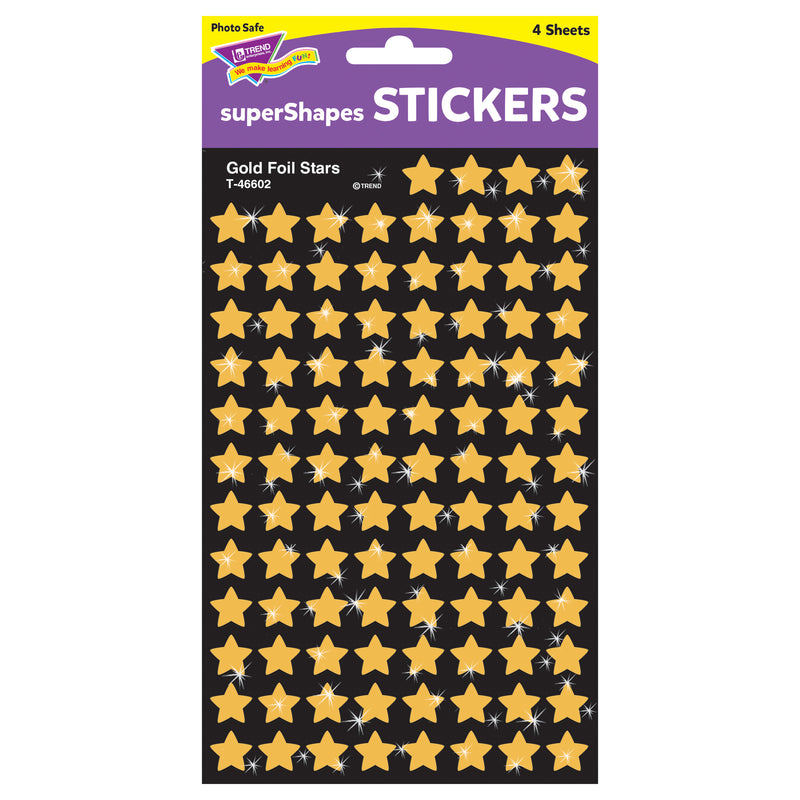 Supershapes Gold Foil Stars