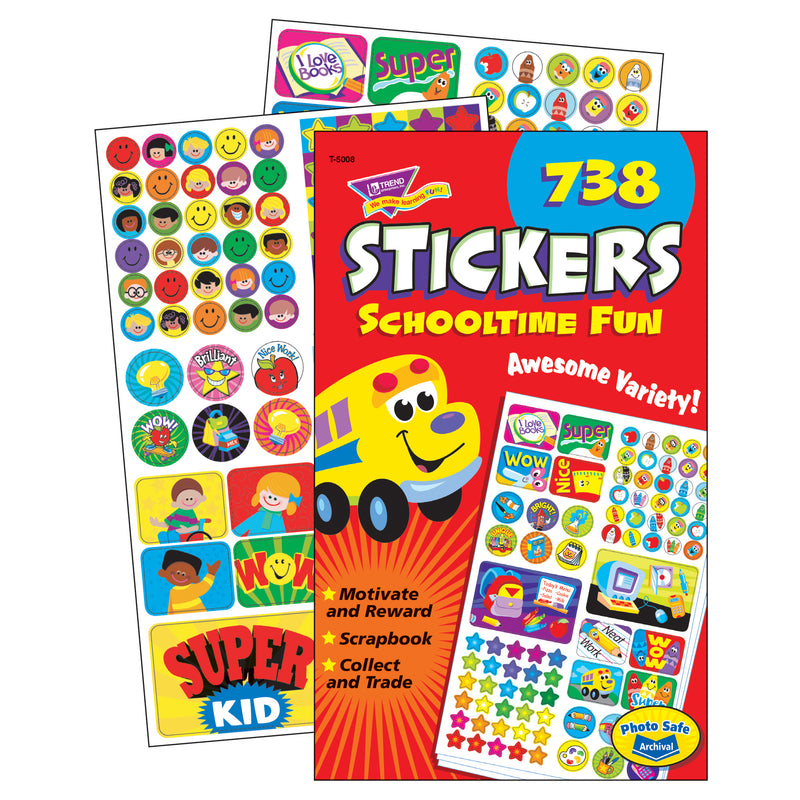Sticker Pad Schooltime Fun