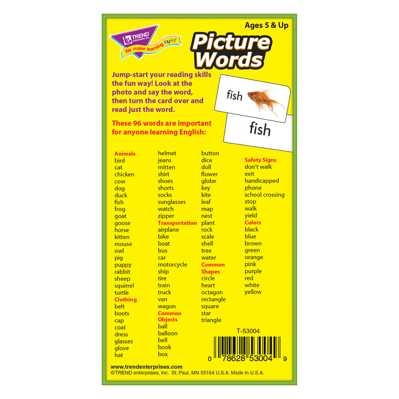 Flash Cards Picture Words 96-box