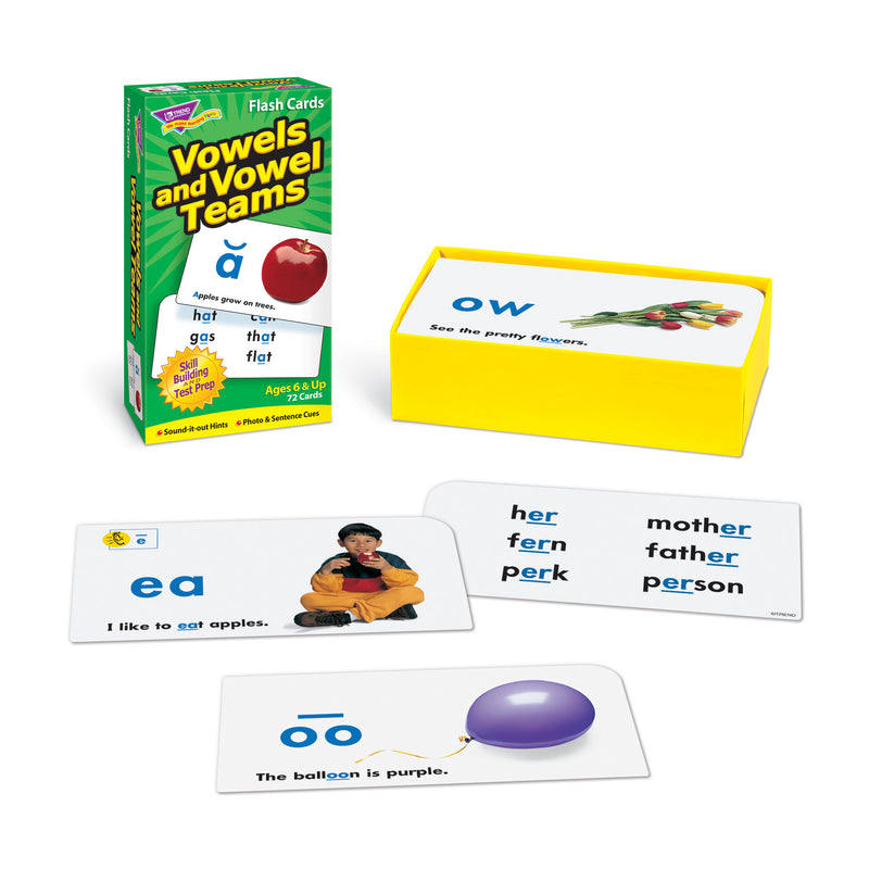 Flash Cards Vowels & Vowel Teams 72-box