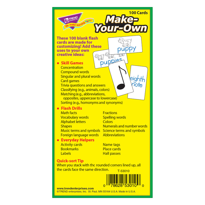 Flash Cards Make Your Own 100-box