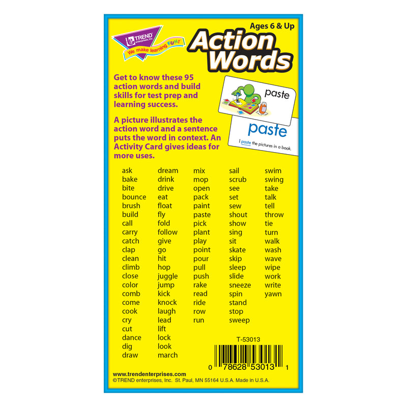 Flash Cards Action Words 96-box