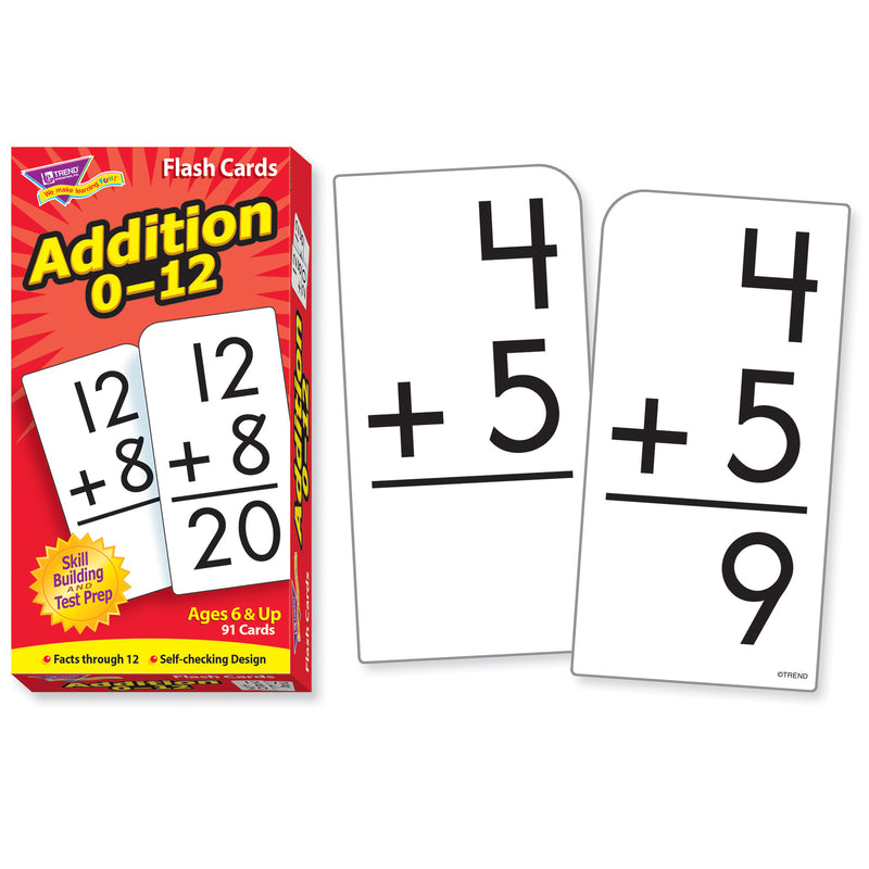 Flash Cards Addition 0-12 91-box