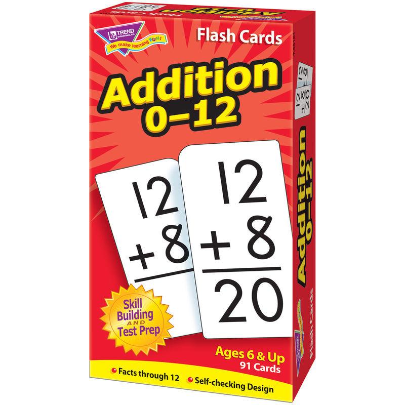 Flash Cards Addition 0-12 91-box