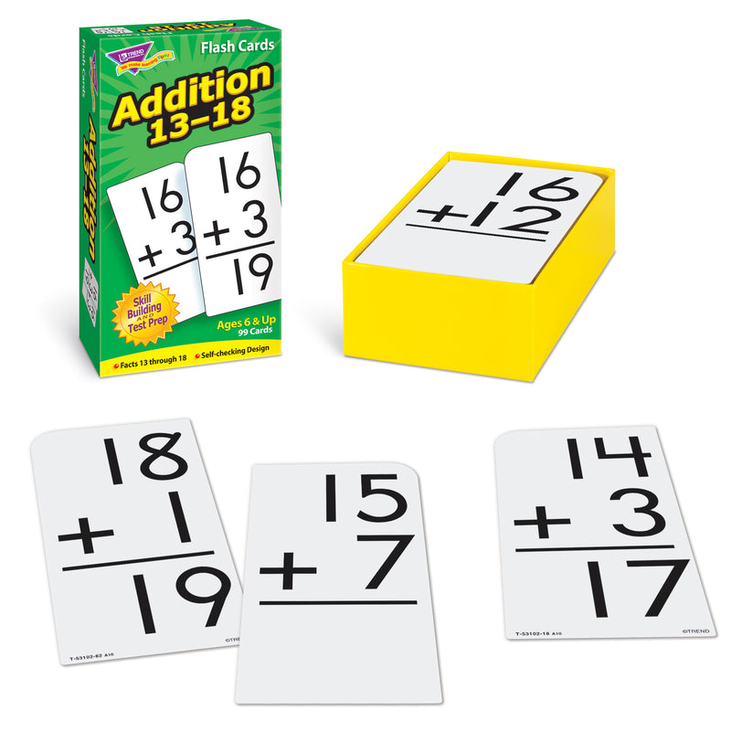 Flash Cards Addition 13-18 99-box
