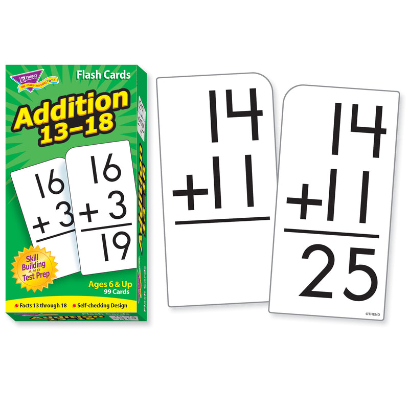 Flash Cards Addition 13-18 99-box