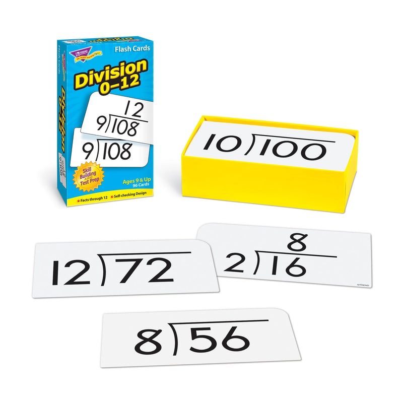 Flash Cards Division 0-12 91-box