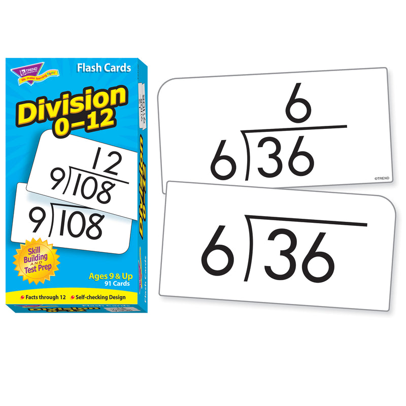 Flash Cards Division 0-12 91-box