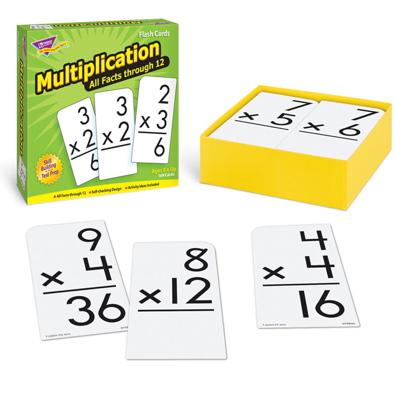 Flash Cards All Facts 169-box 0-12 Multiplication