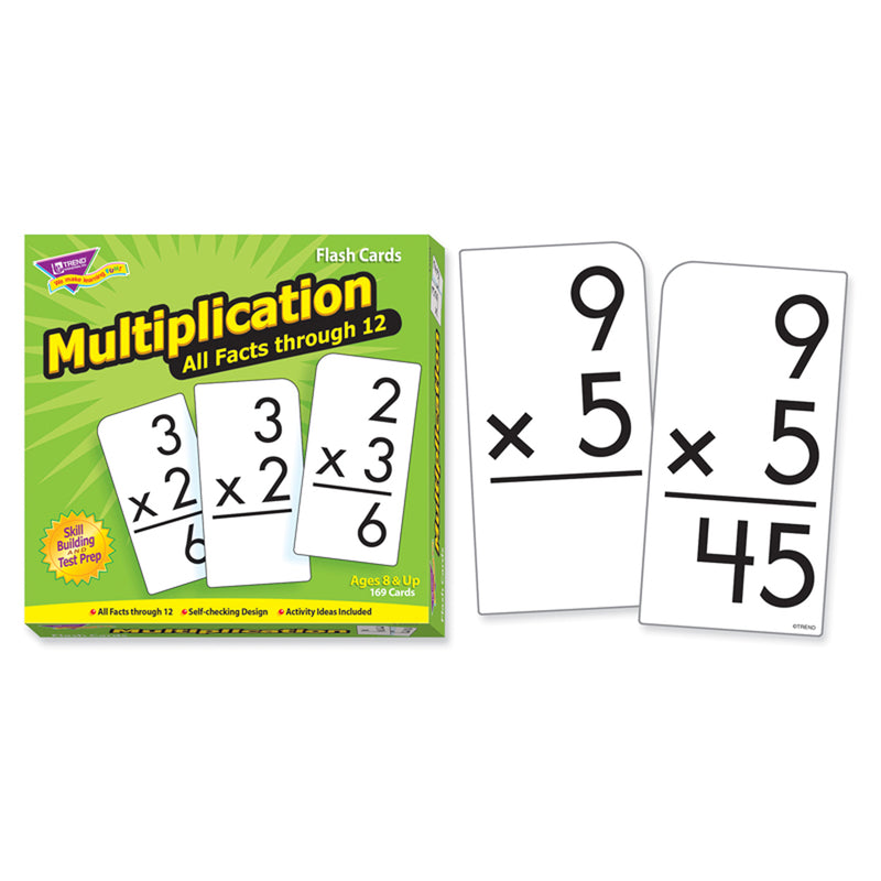 Flash Cards All Facts 169-box 0-12 Multiplication