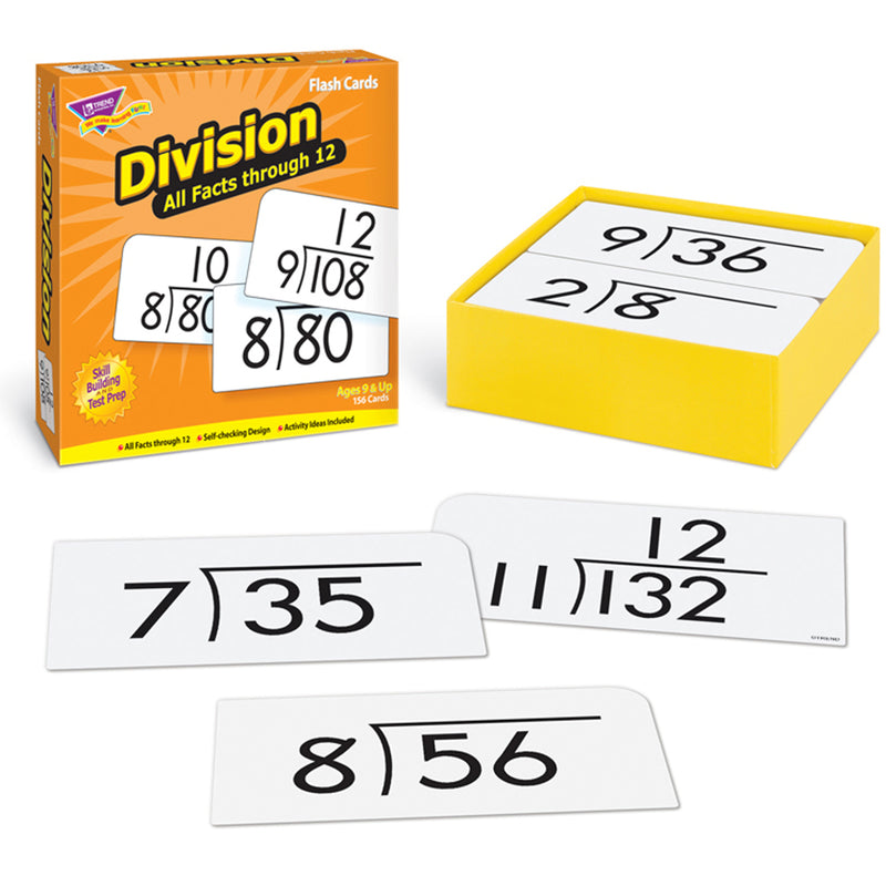 Flash Cards All Facts 156-box 0-12 Division